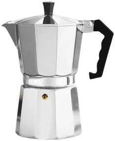 Cafetera moka de aluminio