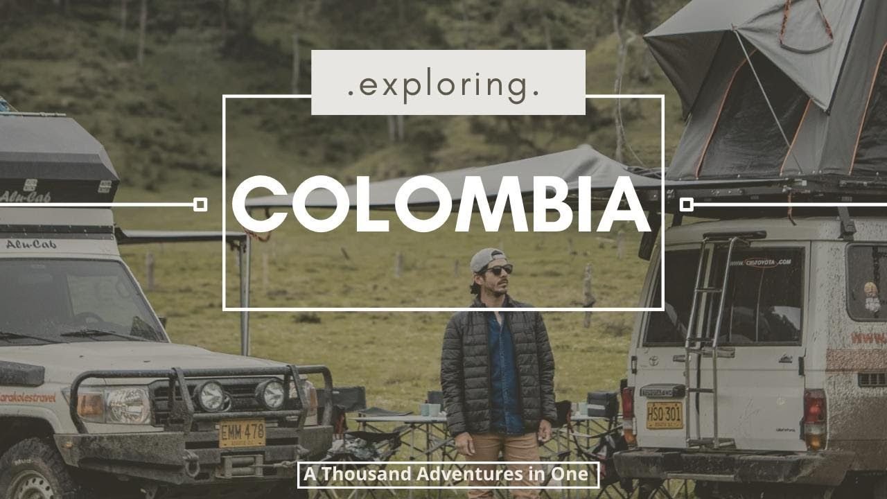 Land Cruiser de Karakoles recorriendo un camino de montaña en Colombia